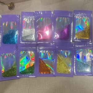 Colorful Glitter Packets Set